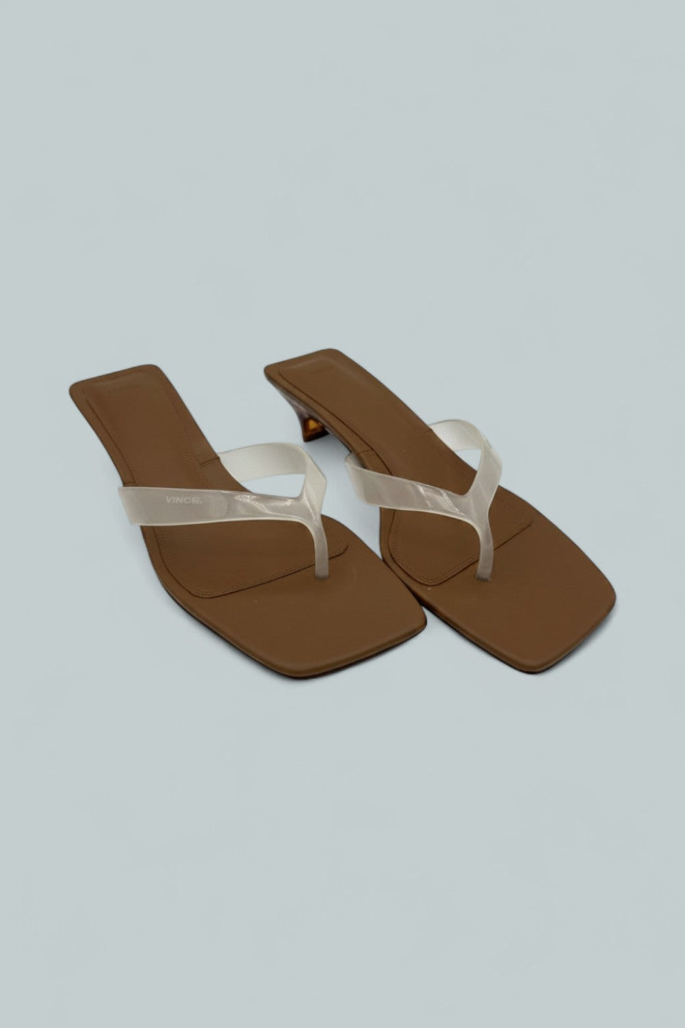 San Juan Jelly Heeled Thong Sandal - Clear - 11 - Sandals