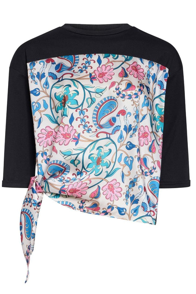 Sandra Top - Black Paisley - Shirt