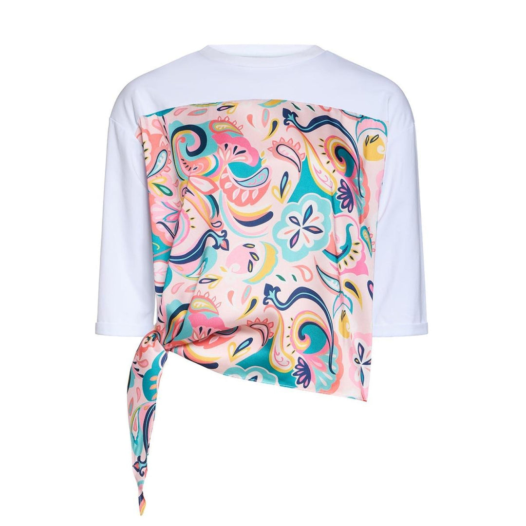 Sandra Top - White Paisley - Blouse