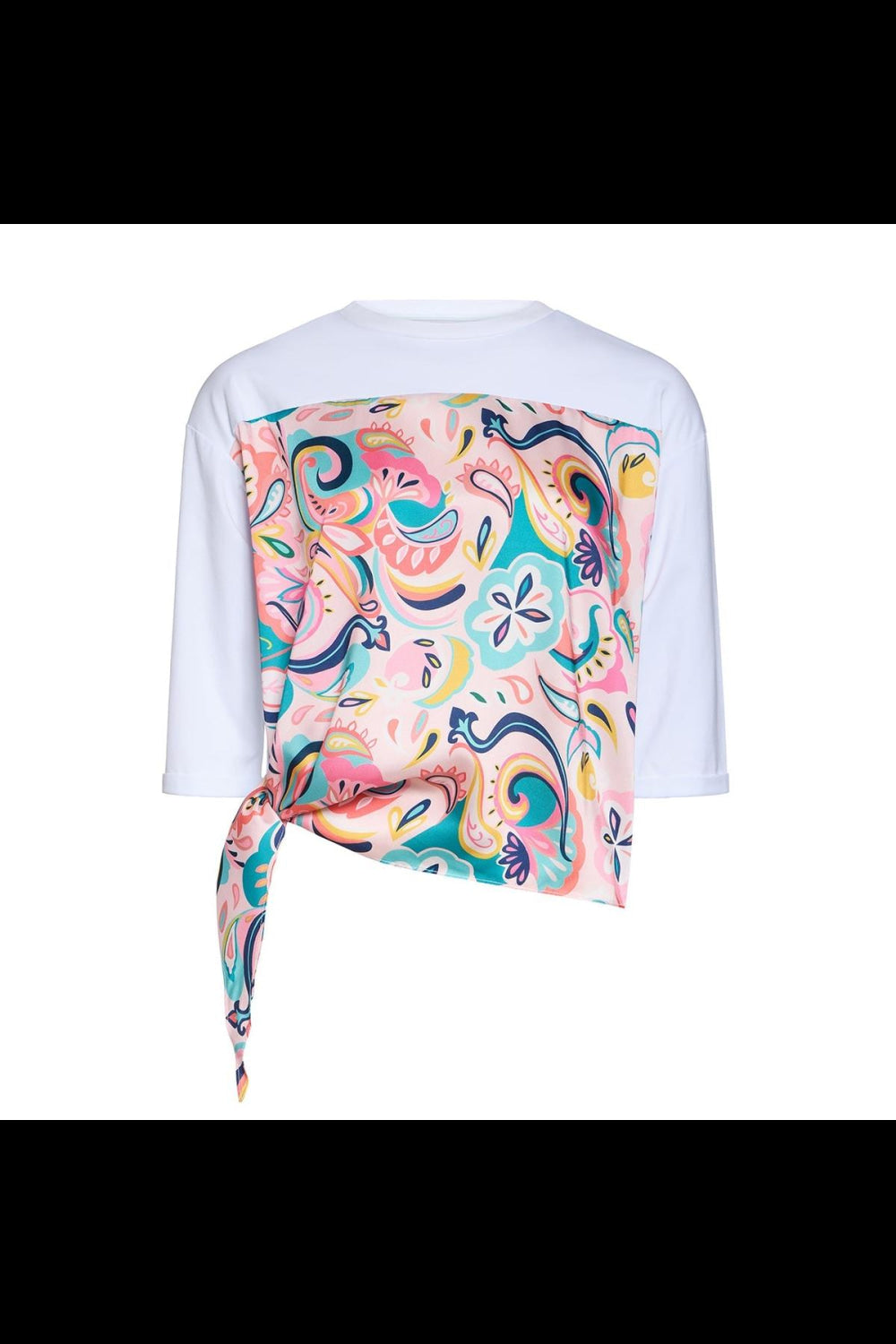 Sandra Top - White Paisley - Blouse