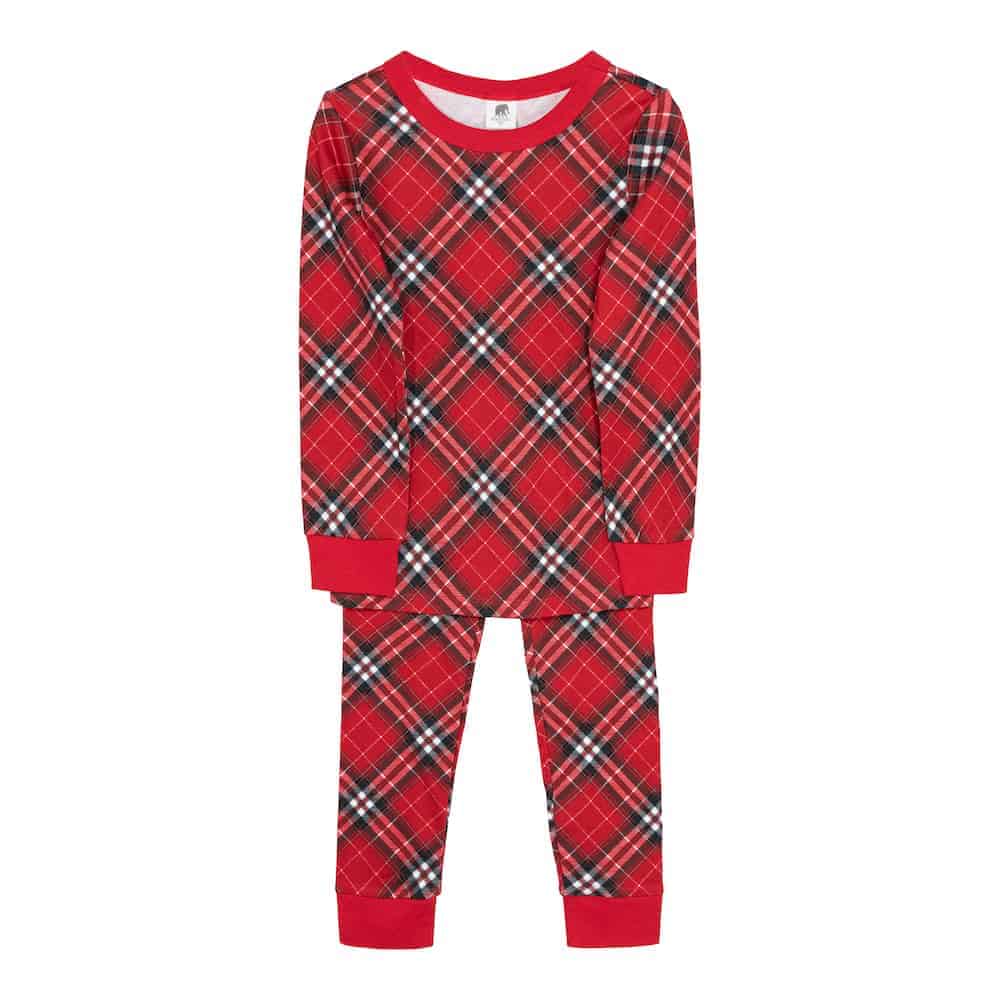 Long John Pajama Set - Red Plaid
