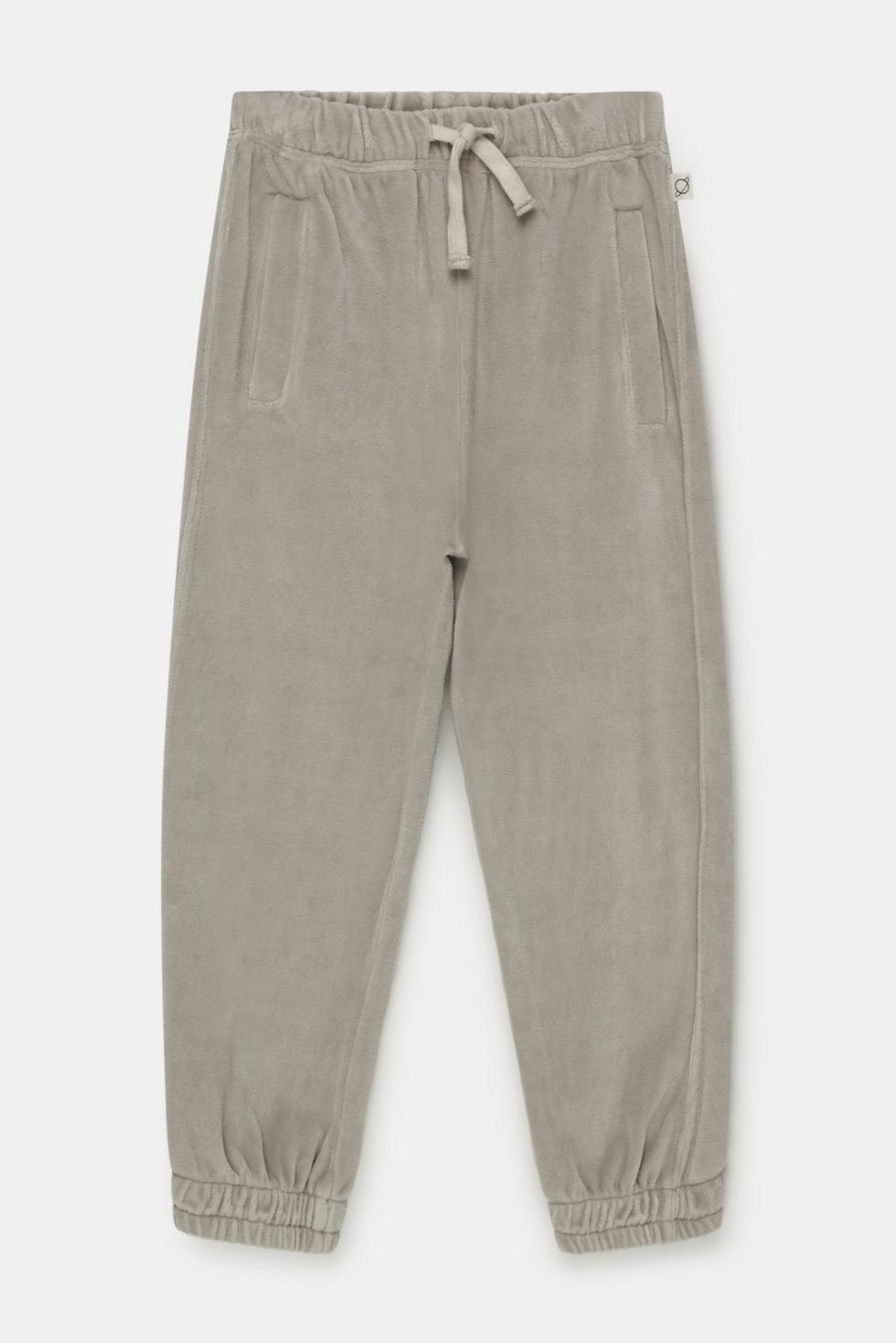 Velour pants - Light grey