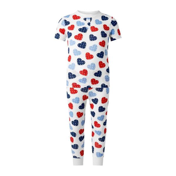 Scatter Heart Jersey Pajamas - Pajamas