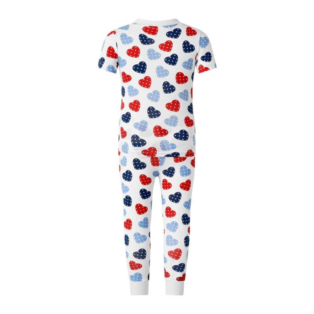 Scatter Heart Jersey Pajamas - Pajamas
