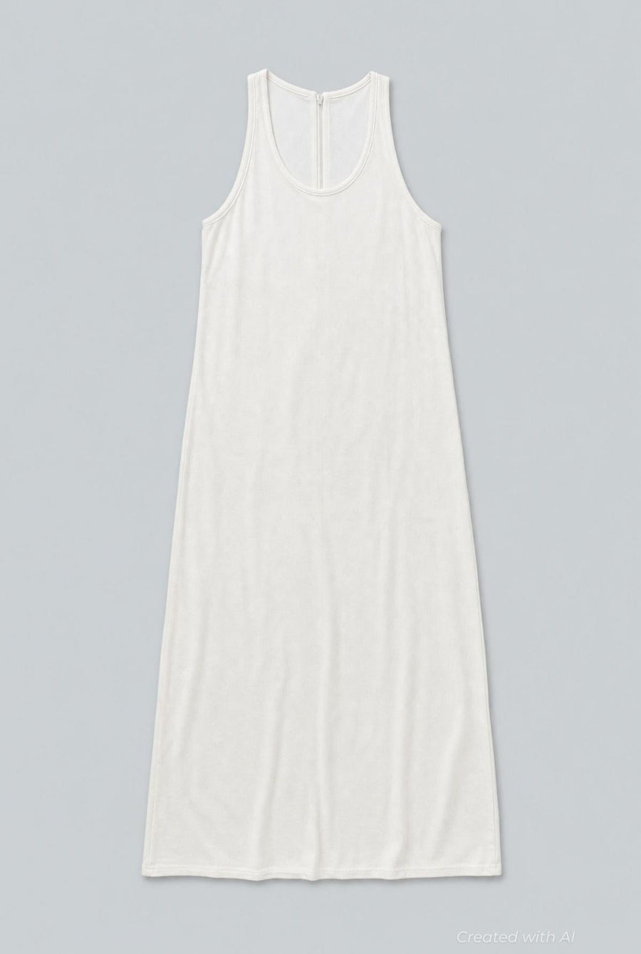 Scoop-Neck Sablé Dress - Macadamia - Dresses