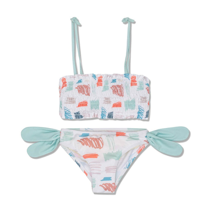 Scribble Girl Bikini - Natural / Scribble - Two Piece Swim