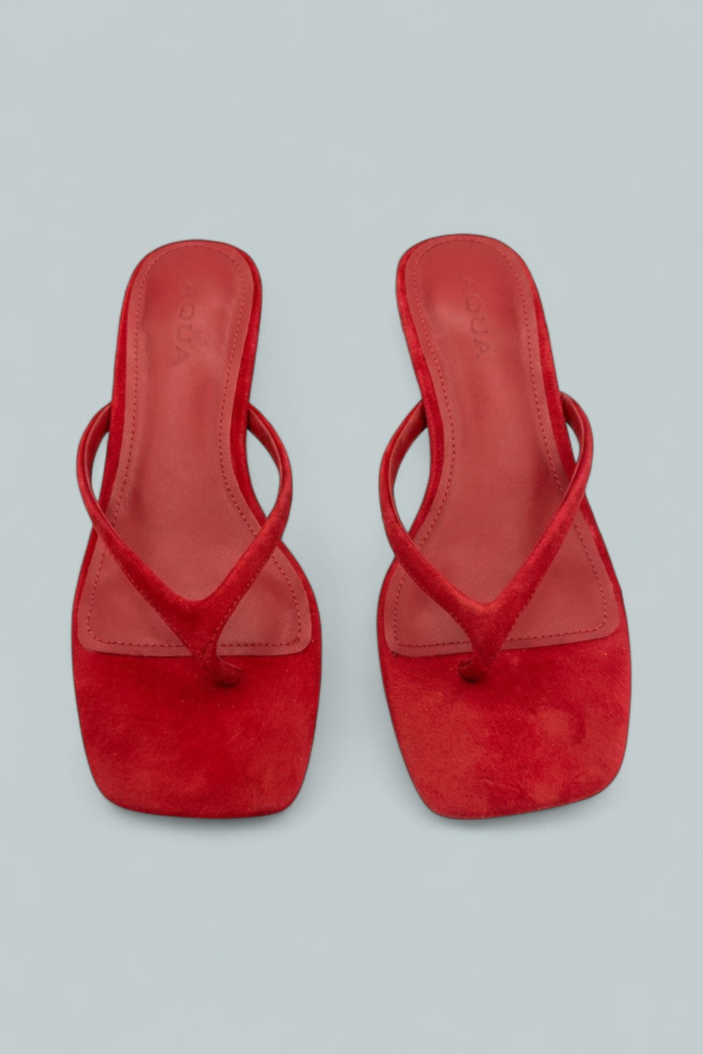 Women's Ebony Thong Sandals - Red Suede