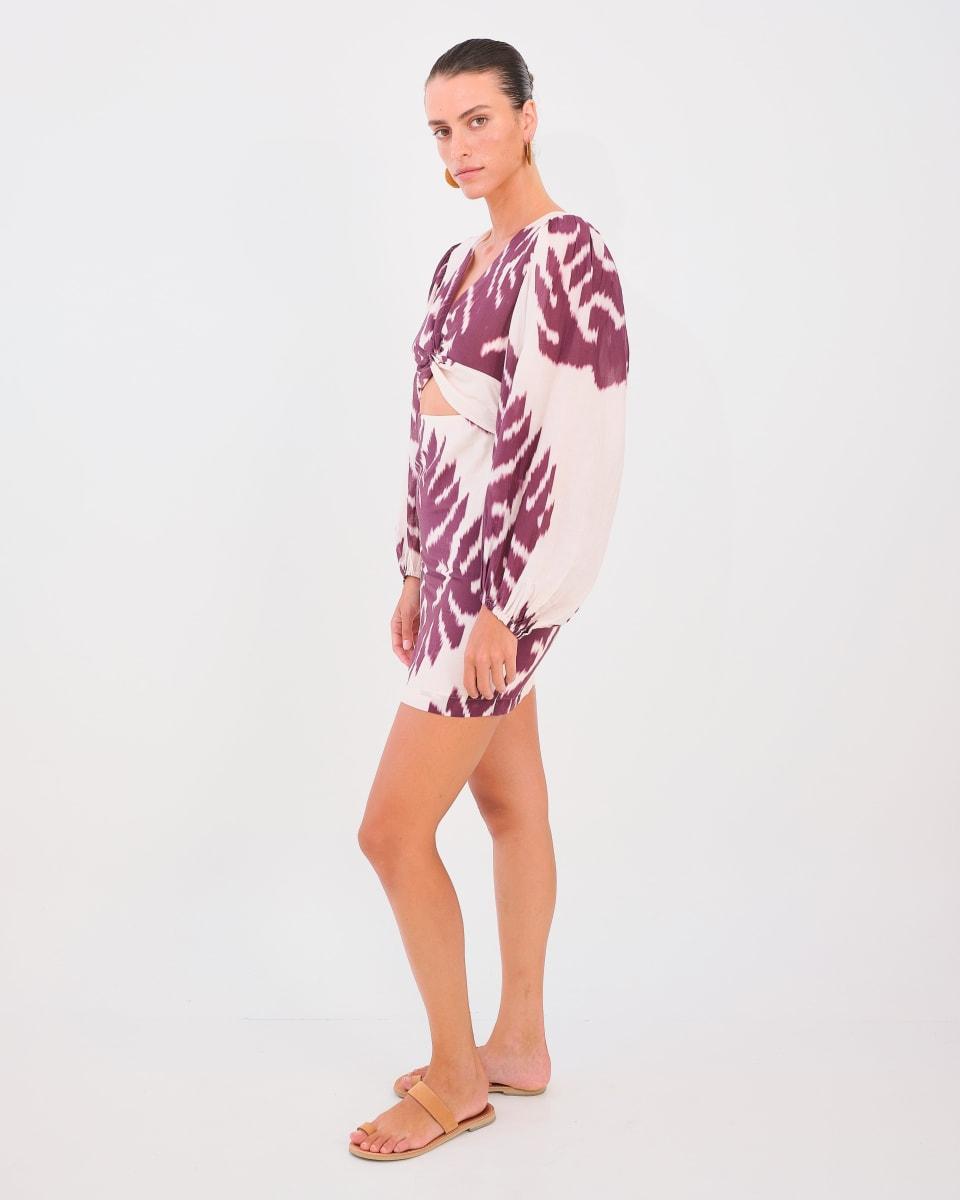 Diana Cut-Out Dress - Leaf - Dresses