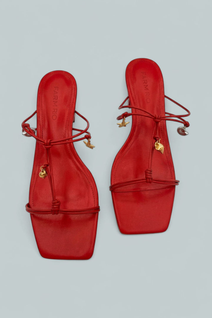 Sea Block Heel Sandals - Scarlet - 10 - Sandals