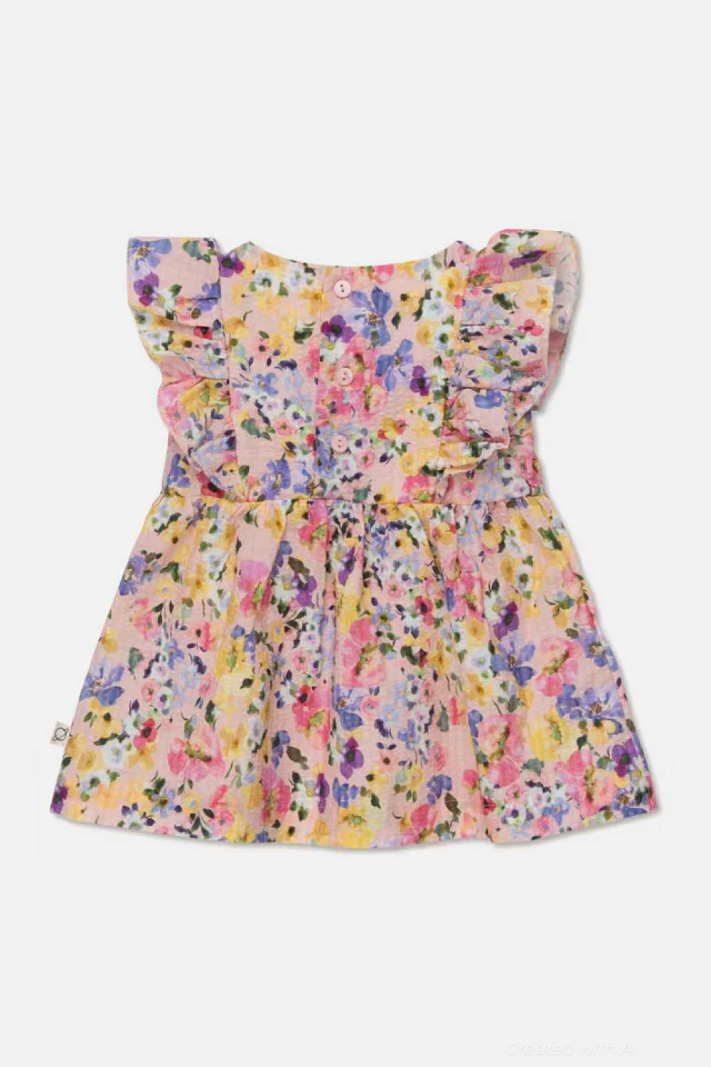 Seersucker floral baby dress - Unique - Dresses