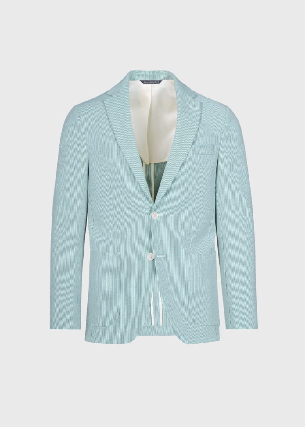 Seersucker Jacket - Green - 38 - Blazer