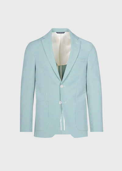 Seersucker Jacket - Green - 38 - Blazer