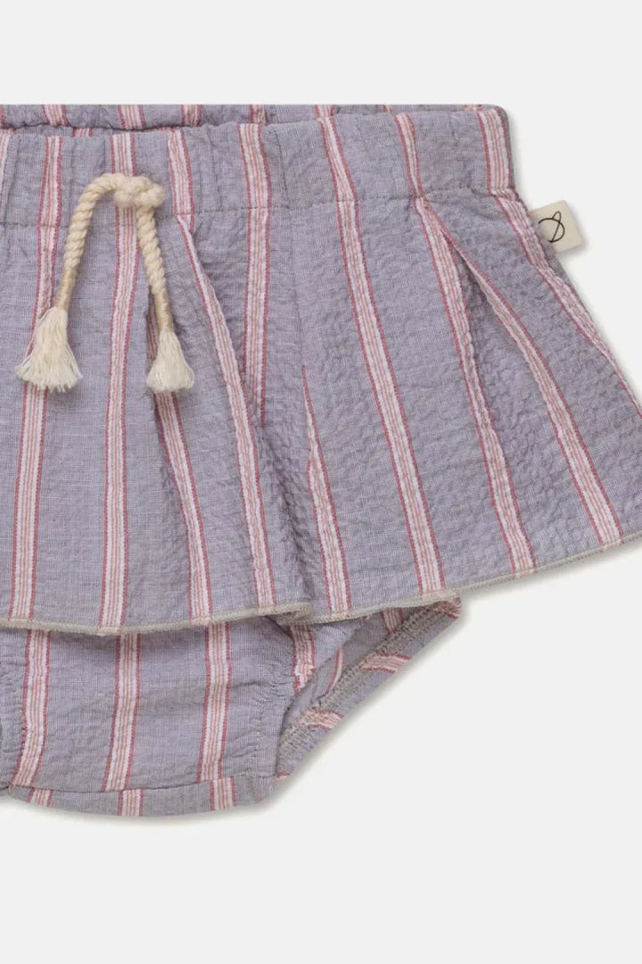 Seersucker stripe baby bloomers - 6M - Bloomer