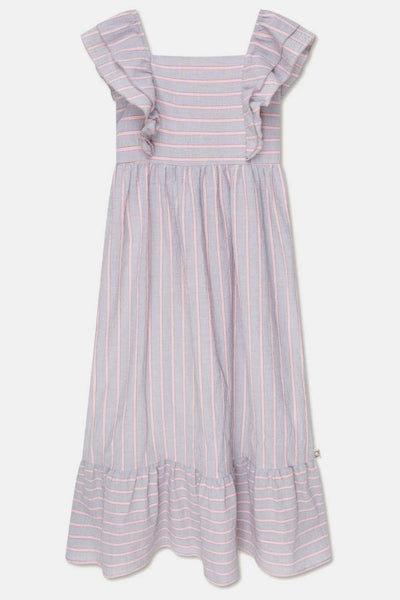 Seersucker stripe woman dress - Unique - S - Dresses