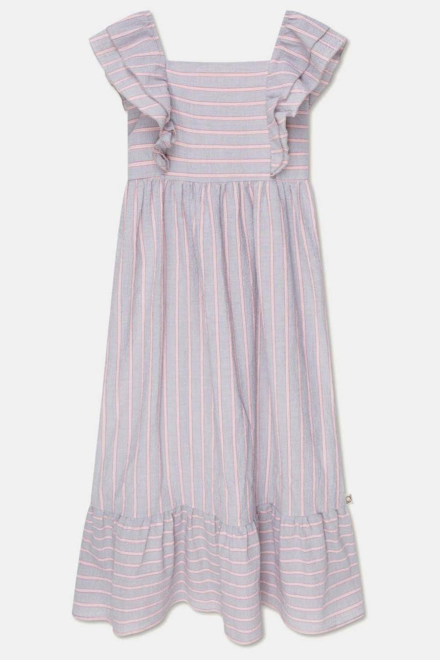 Seersucker stripe woman dress - Unique - S - Dresses