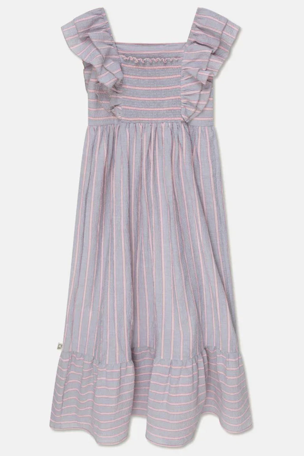 Seersucker stripe woman dress - Unique - S - Dresses