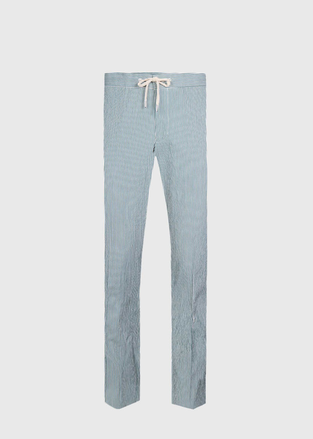 Seersucker Trouser - Green - Pants
