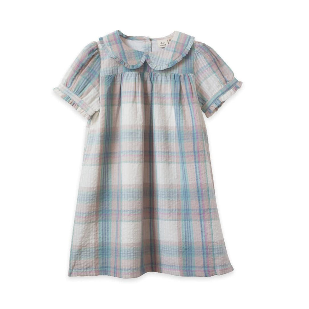 Selah Dress - Arctic-blue Seersucker - Dresses