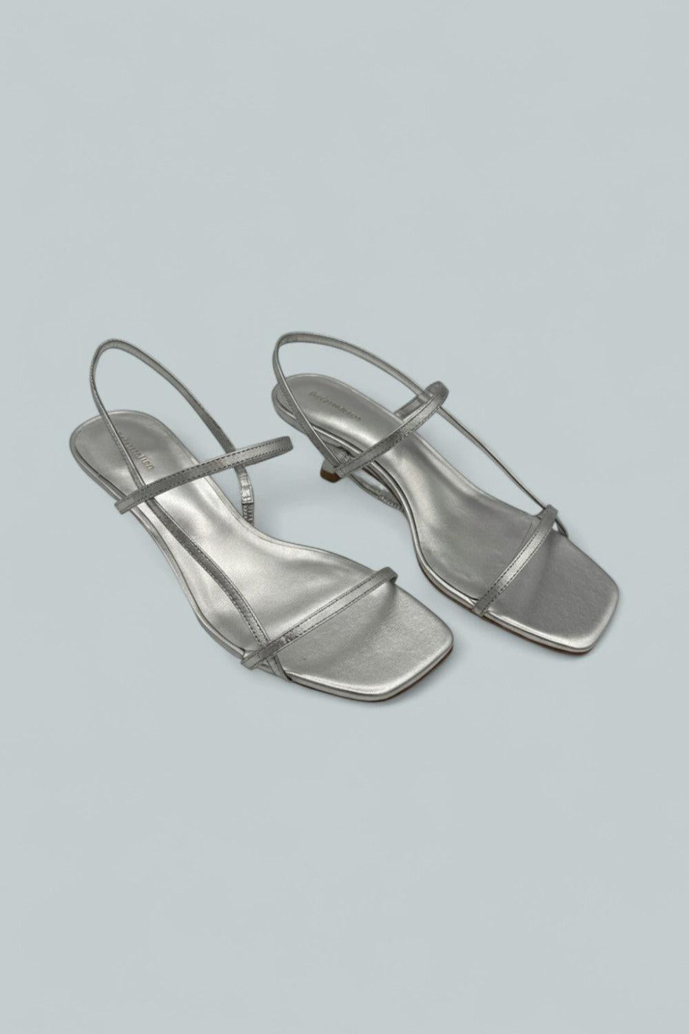 Serenity Bare Sandal - Silver - 7 - Sandals