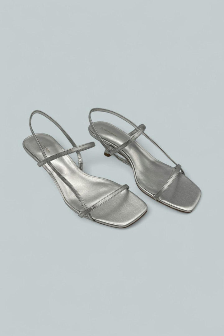 Serenity Bare Sandal - Silver - 7 - Sandals