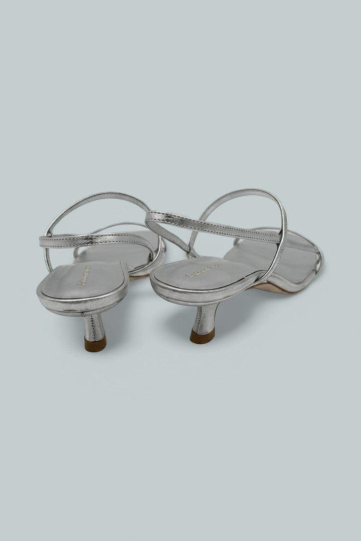 Serenity Bare Sandal - Silver - 7 - Sandals