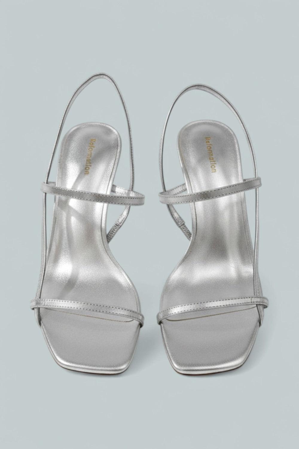 Serenity Bare Sandal - Silver - 7 - Sandals