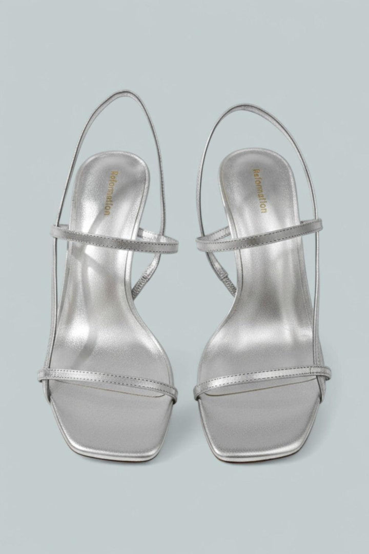 Serenity Bare Sandal - Silver - 7 - Sandals