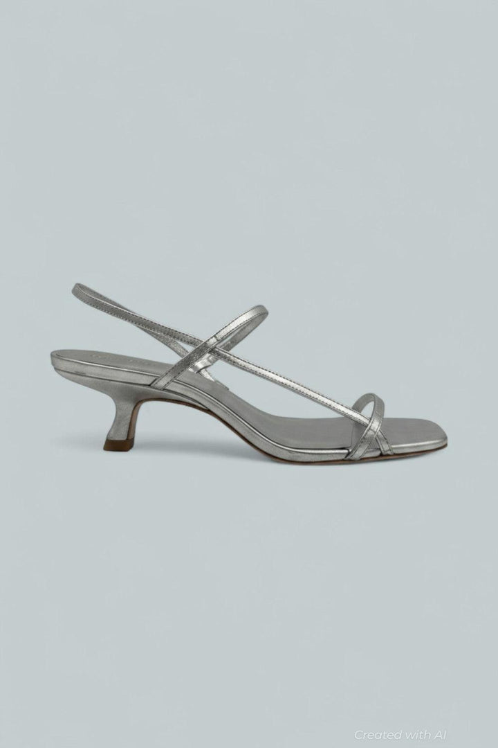Serenity Bare Sandal - Silver - 7 - Sandals