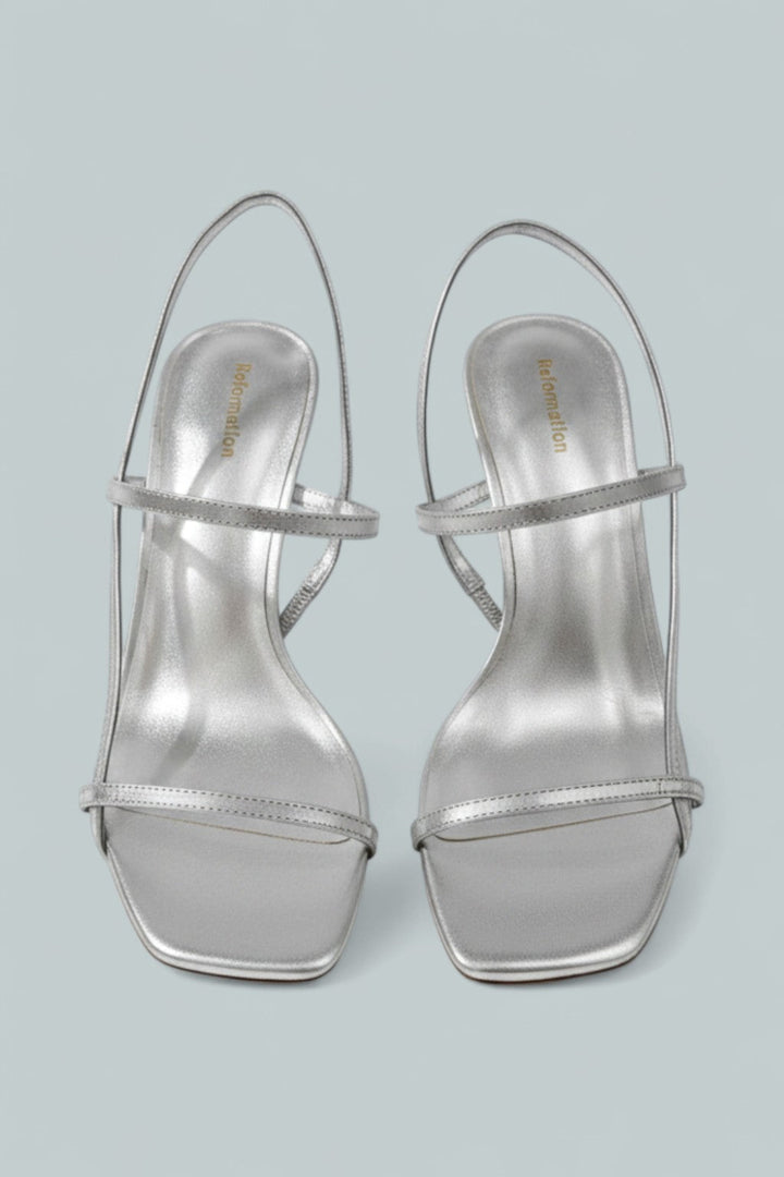 Serenity Bare Sandal - Silver - 7 - Sandals