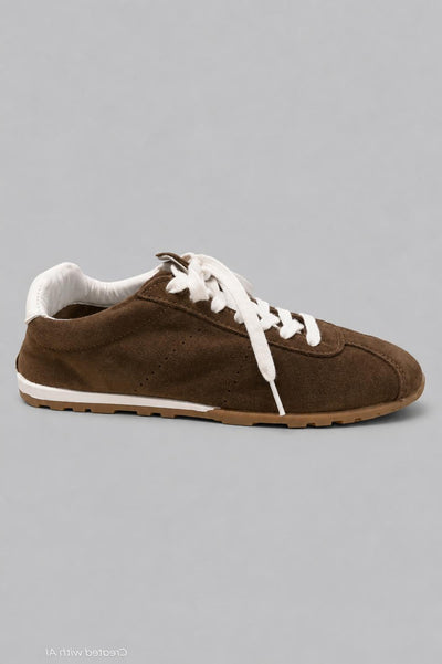 Serina Sneakers - Dark Brown Suede - 8 - Sneaker
