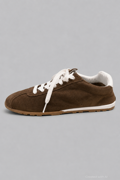 Serina Sneakers - Dark Brown Suede - 8 - Sneaker