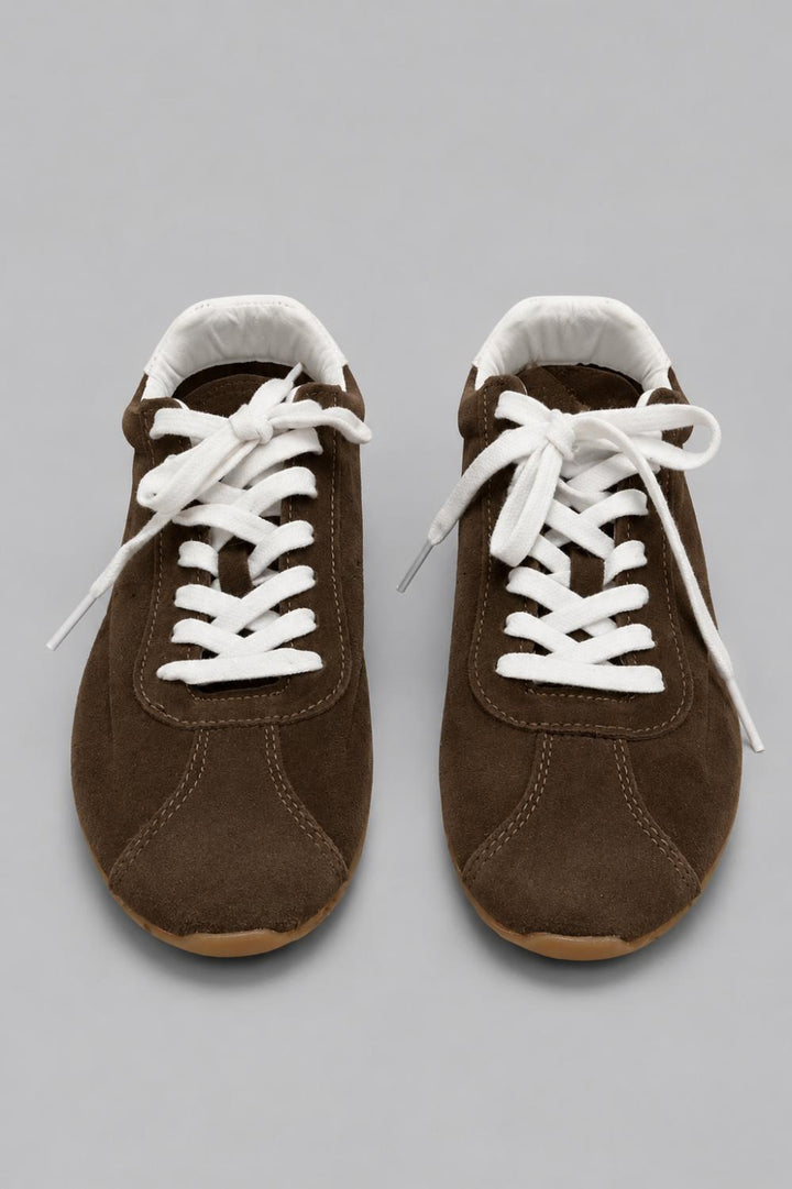 Serina Sneakers - Dark Brown Suede - 8 - Sneaker
