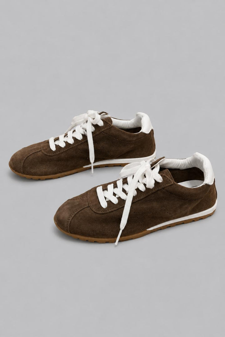 Serina Sneakers - Dark Brown Suede - 8 - Sneaker