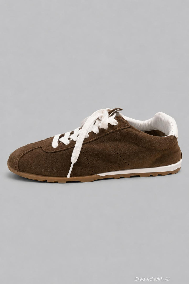 Serina Sneakers - Dark Brown Suede - 8 - Sneaker