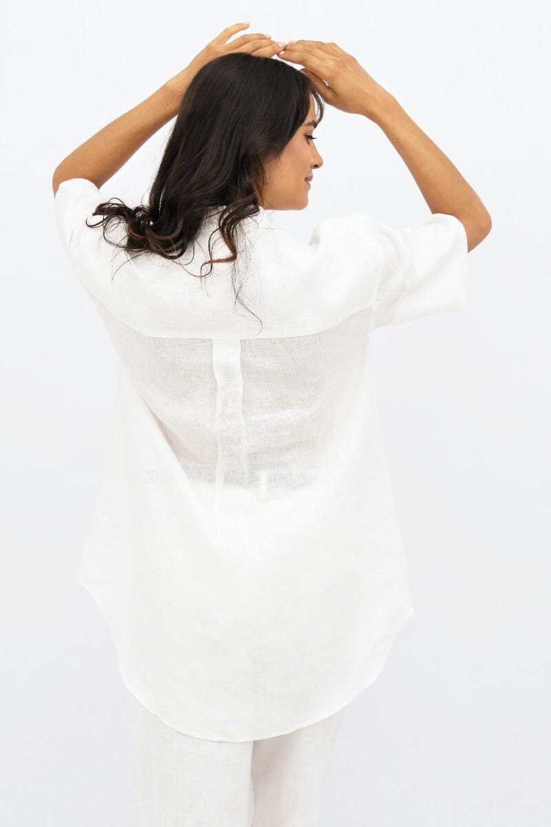 Seville Short Sleeves Shirt - Porcelain White Shirts 1 People 