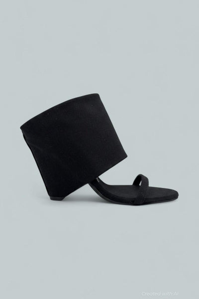 Shady Cuffed Sandals - Black Canvas - 10 - Sandals