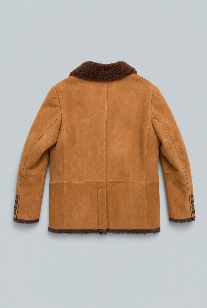 Shearling Blazer - Tobacco - M (40) - Jacket