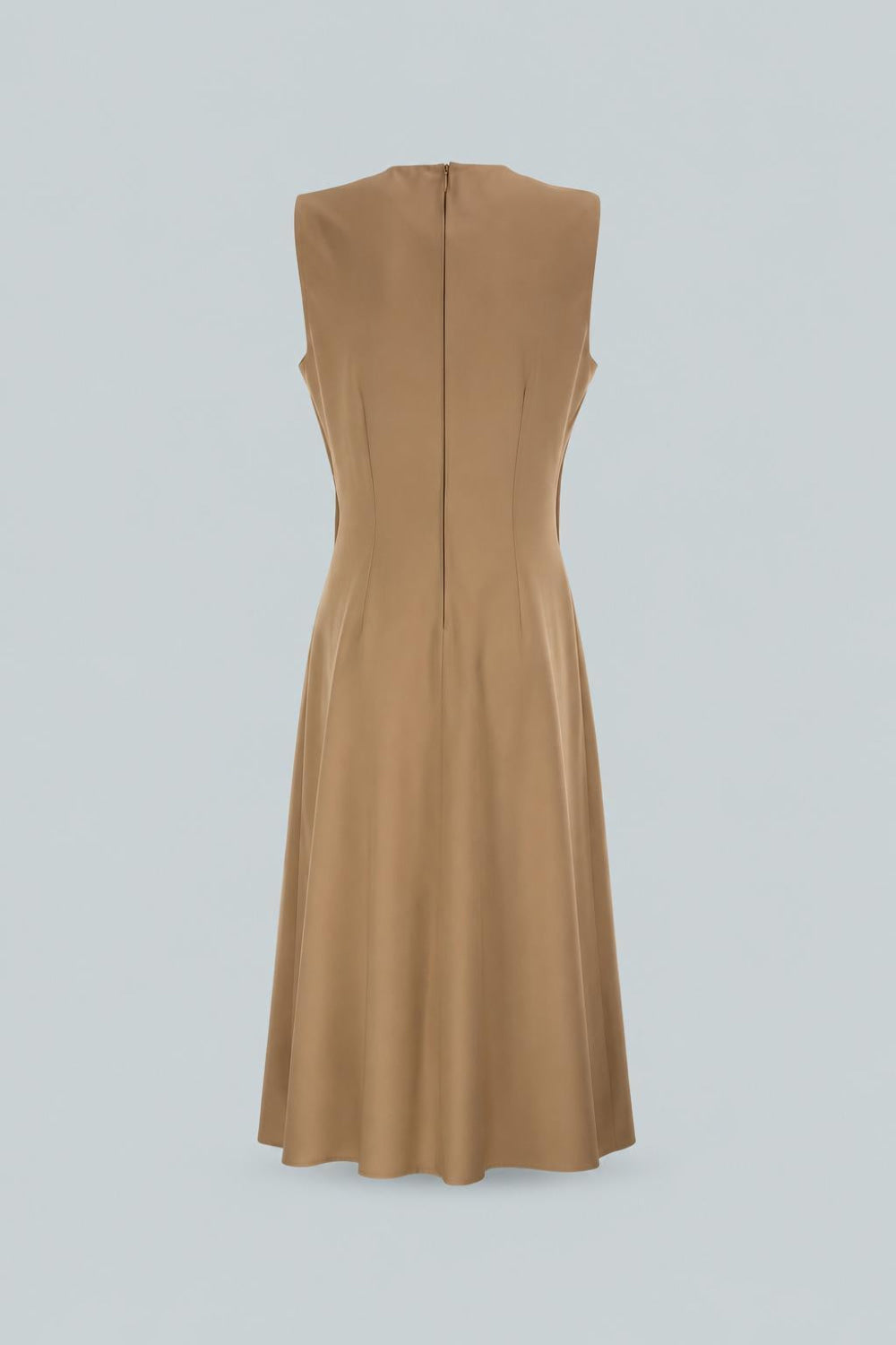 Sheath Dress - Medium Brown - Dresses