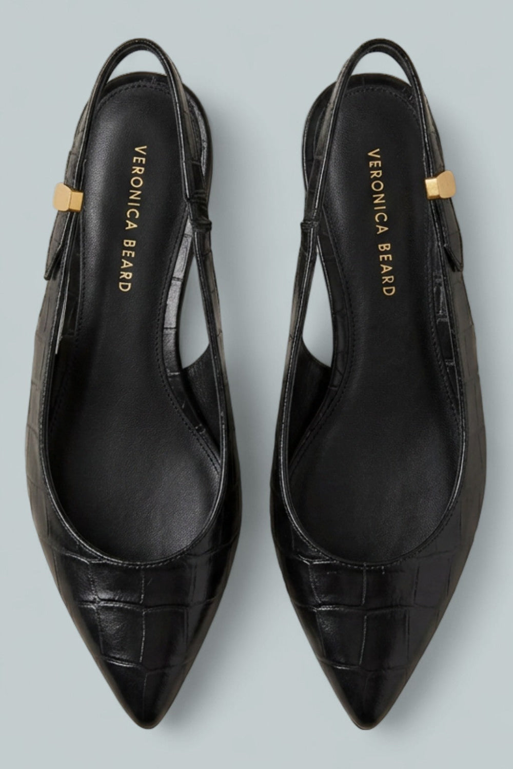 Shina Slingback Flat - Black - 7 - Slingback