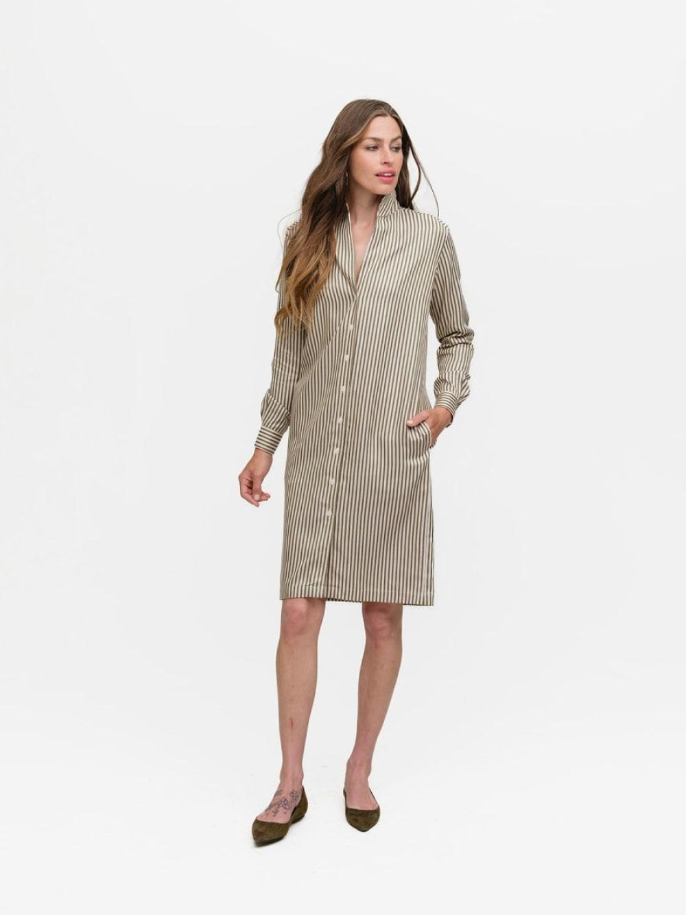 Shirt Dress - Straight Up - 14 - Dresses