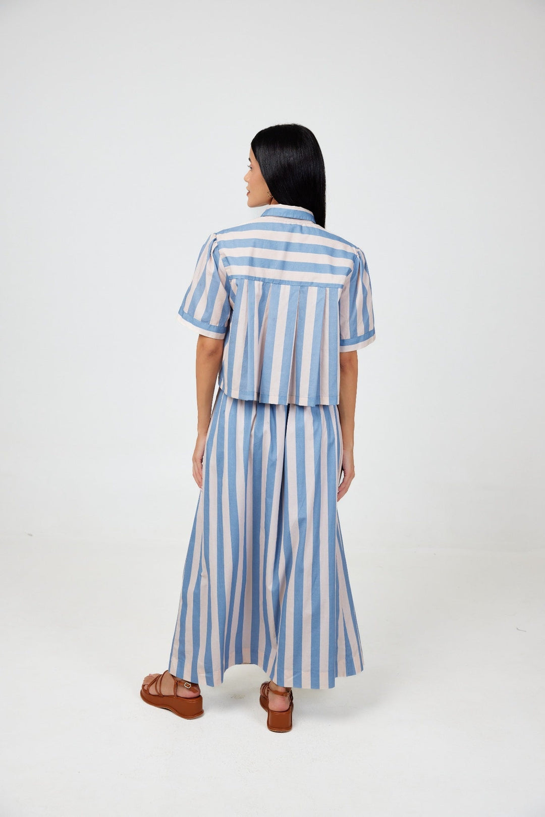 Naomi Maxi Skirt - Nauticle Stripe
