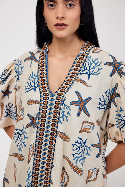 Calypso Kaftan Mini - Under The Sea