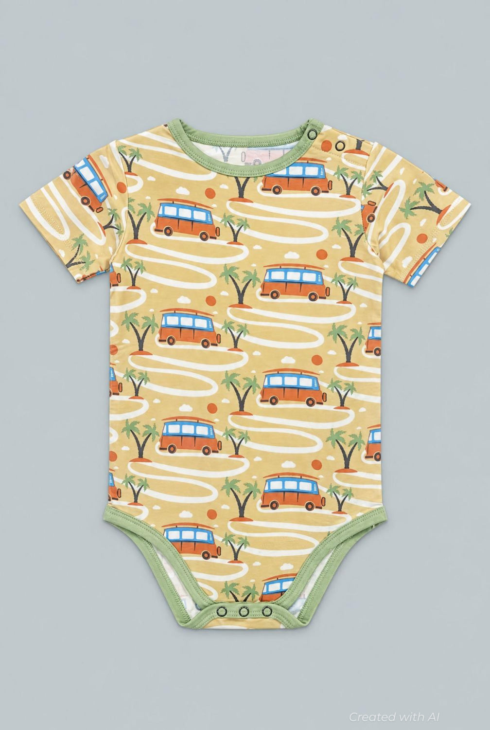 Short Sleeve Body Suit - Surf Van - Bodysuit