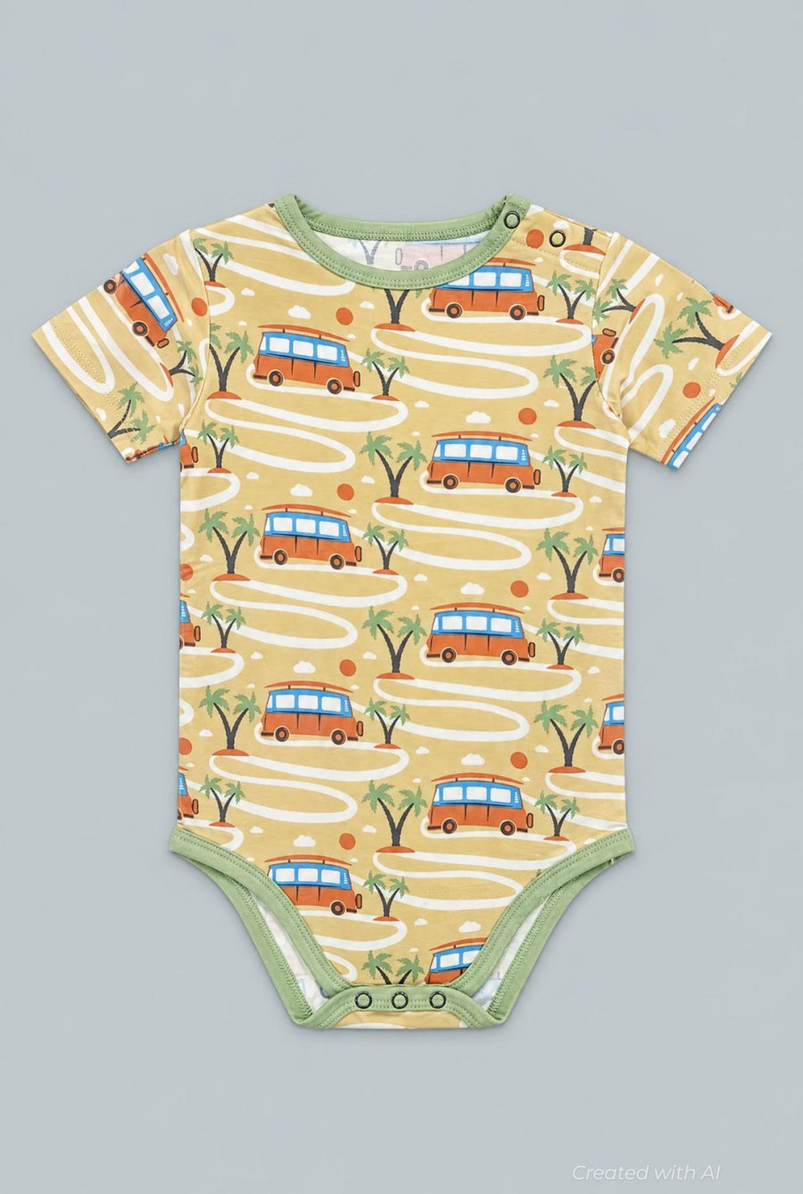 Short Sleeve Body Suit - Surf Van - Bodysuit