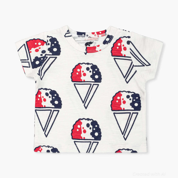 Short Sleeve Crewneck Tee - Snowcone Celebration - T-shirt