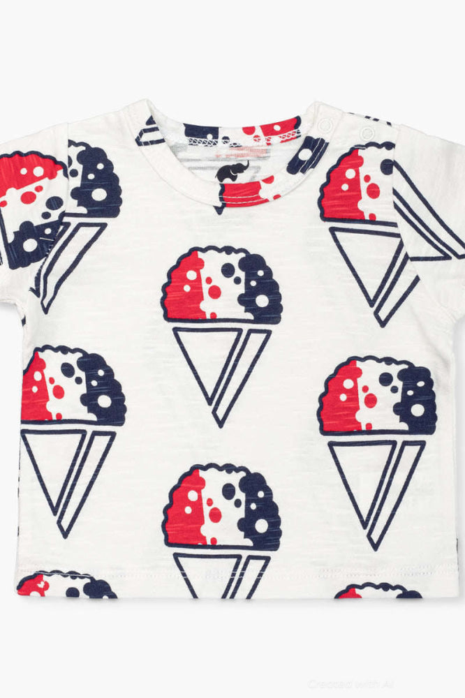 Short Sleeve Crewneck Tee - Snowcone Celebration - T-shirt