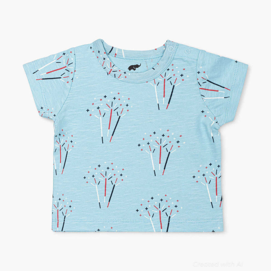 Short Sleeve Crewneck Tee - Sparkler Surprise - T-shirt