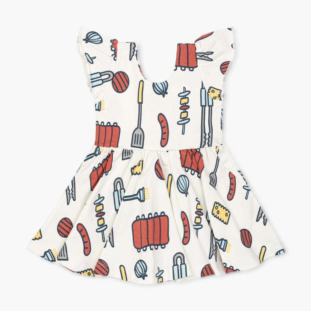 Short Sleeve Let’s Dance Dress - Grilling Season - 0-6m - Dresses