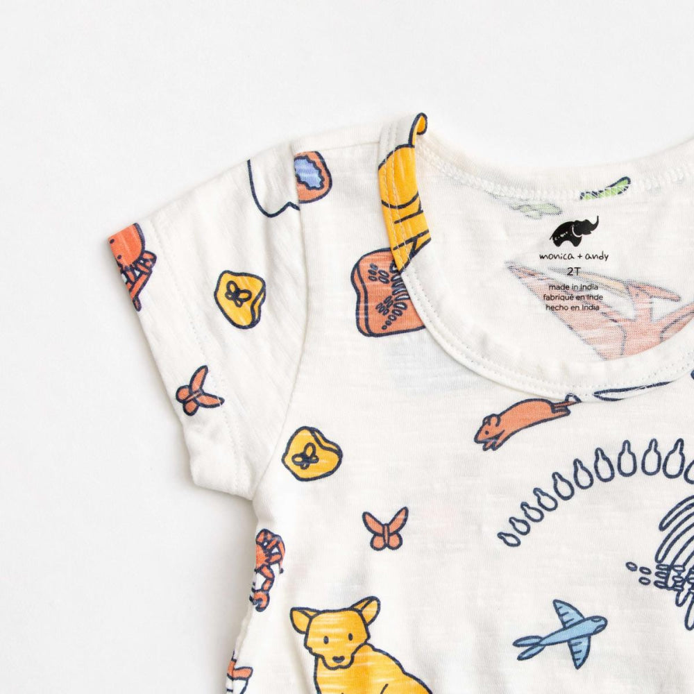 Short Sleeve Peplum Top - Field Trip - T-shirt