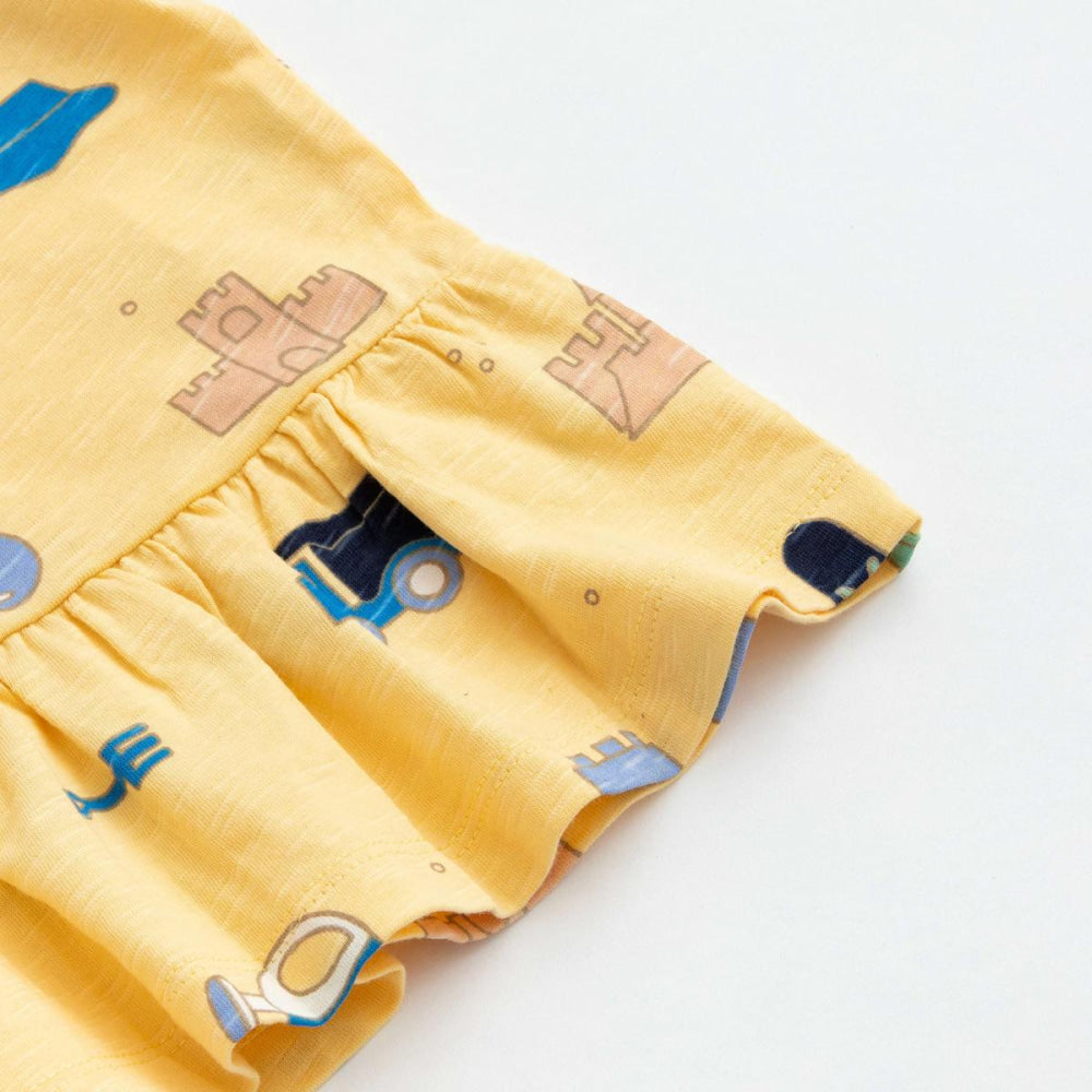 Short Sleeve Peplum Top - In the Sandbox - T-shirt